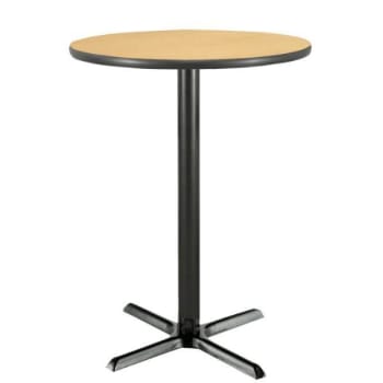 Image for KFI 42" Round Pedestal Table Natural High Pressure Laminate Top Cast Iron Base from HD Supply