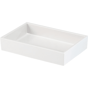 Focus Products Spa White Collection Soap Dish, Melamine, Case Of 3