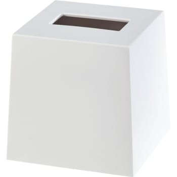 Image for Focus Products Spa White Collection,Boutique Tissue Box Cover,Melamine, Case Of 3 from HD Supply