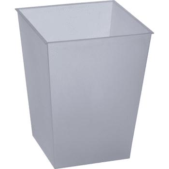 Image for Focus Products Frosted Wastebasket Liner for Spa White Collection 12/CS from HD Supply