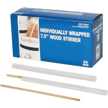 Royal Amercareroyal 7.5 Wrapped Wood Coffee Stirrers, Case Of 5000