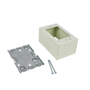 Image for Wiremold 1-Gang Extra Deep Steel Switch And Receptacle Box (Ivory) from HD Supply