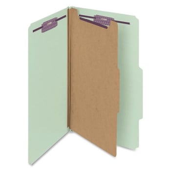 Image for Smead® Gray/green Pressboard Legal-Size Classification Folder, Package Of 10 from HD Supply