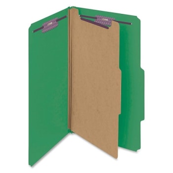 Image for SMEAD® Green Legal-Size Classification Folder With Fastener, Package Of 10 from HD Supply