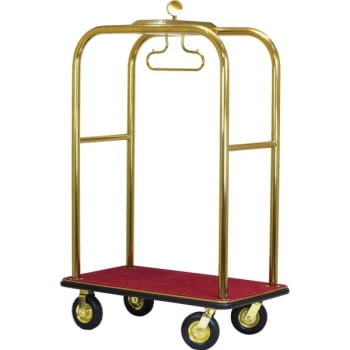 Image for Executive Series Boardwalk Gold Tone Bellman's Cart from HD Supply