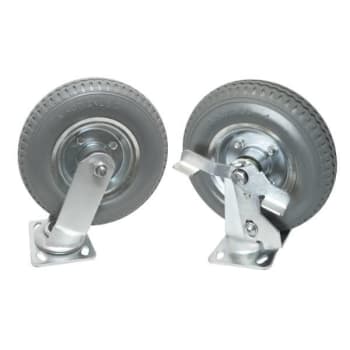 Executive Series 8" No Flat Wheel With Locking Brakes Package Of 4