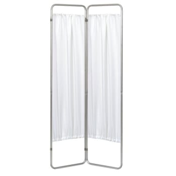 Image for Omnimed Aluminum Two-Section Economy Folding Privacy Screen Frame from HD Supply