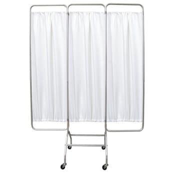 Image for Omnimed Aluminum Three-Section Mobile Privacy Screen Frame from HD Supply