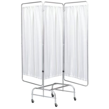 Image for Omnimed Aluminum Three-Section Beam King Size Privacy Screen Frame With Casters from HD Supply