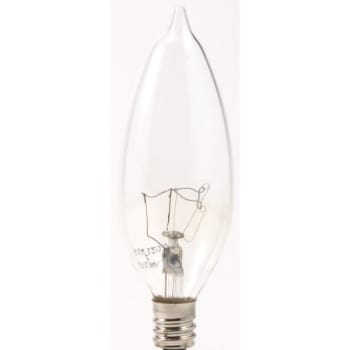 Image for Sylvania® 60 Watt B10 Torpedo Tip Incandescent Light Bulb Package Of 24 from HD Supply