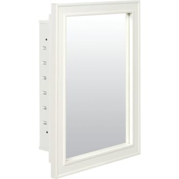 Image for American Pride® 16w X 22"h White Wood Frame Recessed Mount Medicine Cabinet from HD Supply