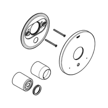 Grohe 47642000 Universal (Grohe) Replacement Escutcheon (Polished Chrome)