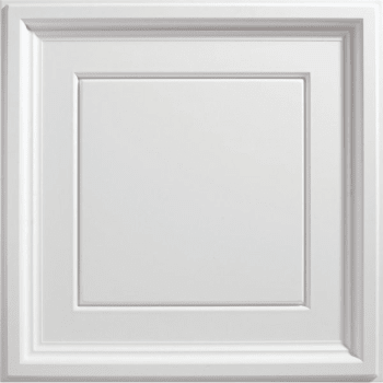 Image for Genesis 2ft x 2ft Icon Coffer White Lay In Ceiling Tile, Case Of 12 from HD Supply