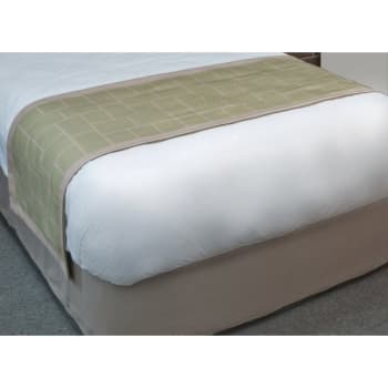 Image for Days Inn Queen Block Bed Scarf (Green/Neutral) (24-Case) from HD Supply
