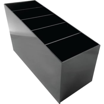 Image for Spindle Front Desk Registration Bucket With 5 Divded Sections Black Not Branded from HD Supply