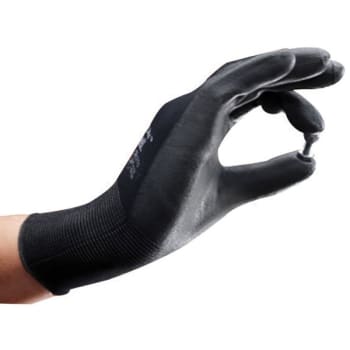 Ansell SensiLite Black General-Purpose Dipped Palm Coated Glove Pack Of 6 Pair