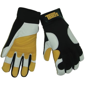 Image for John Tillman TrueFit Large Black/Gold/Pearl Goatskin Mechanics Gloves 1 Pair from HD Supply