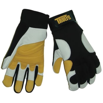 Image for John Tillman TrueFit X-Large Black/Gold/Pearl Goatskin Mechanics Gloves 1 Pair from HD Supply