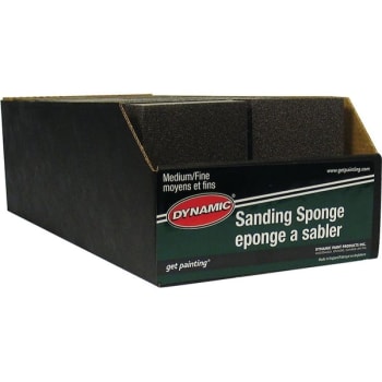 Image for Dynamic AG002600 Medium/Fine Sanding Sponge Display Box w/ UPC, Package Of 24 from HD Supply