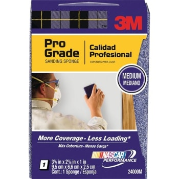 Image for 3M Medium Pro Grade Sanding Sponge, 2.62 x 3.75 x 1", Package Of 12 from HD Supply