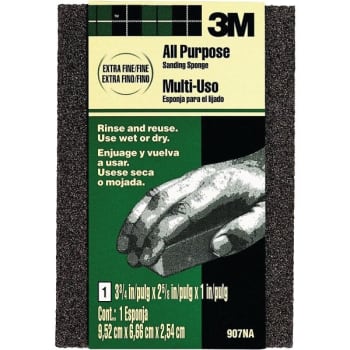 Image for 3M 907NA 3-3/4" x 2-5/8" x 1" Extra Fine Sanding Sponge, Package Of 24 from HD Supply