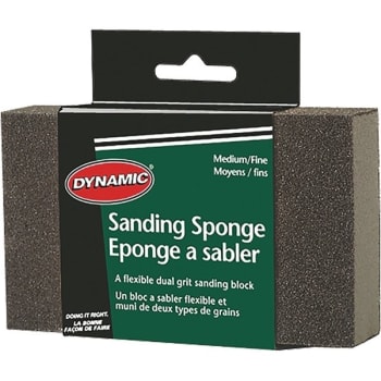 Image for Dynamic AG562601 Medium/Fine Carded Sanding Sponge Display Box, Package Of 12 from HD Supply