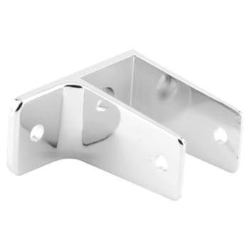 Sentry 1 Ear Wall Bracket, For 3/4 In. Thick Panels, Zinc Alloy, Chrm Plated