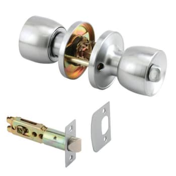 Image for Privacy Knob, Backset, Tulip, Stn Chrm 1-Set from HD Supply
