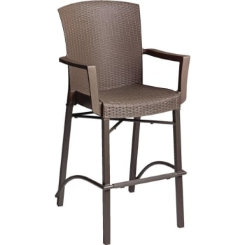 Image for Grosfillex Havana Classic Barstool With Armrests Espresso from HD Supply