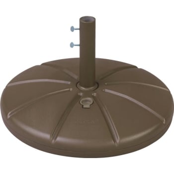 Image for Grosfillex Resin Umbrella Base With Filling Cap Bronze from HD Supply