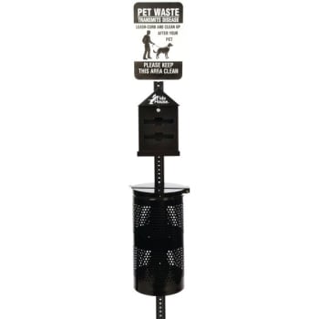Image for Fido House® Black Pet Waste Station from HD Supply