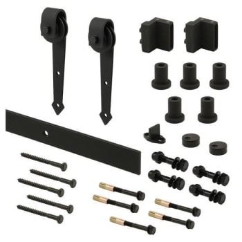 Image for Hd Barn Dr Trk Kit, Smooth Rling, Side Mt, Matte Blk from HD Supply
