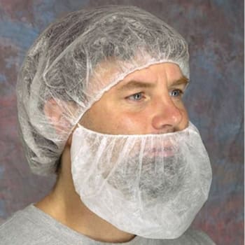 Image for Radnor White Disposable Polypropylene Bouffant Cap 21", Package of 4 from HD Supply