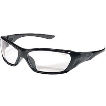 Crews Safety Products Crews ForceFlex Clear Black Frame Safety Glasses