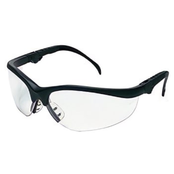 Image for Crews Safety Products Klondike Clear Black Frame Safety Glasses Package Of 8 from HD Supply