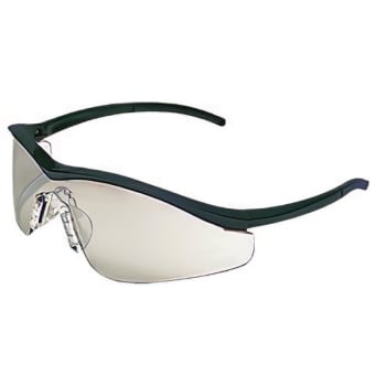 Crews Safety Products Crews Clear Bolack Frame Safety Glasses, Package of 4