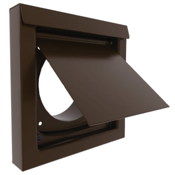 Image for In-O-Vate 4" Flush-Mount Wall Vent, Metal - Brown from HD Supply