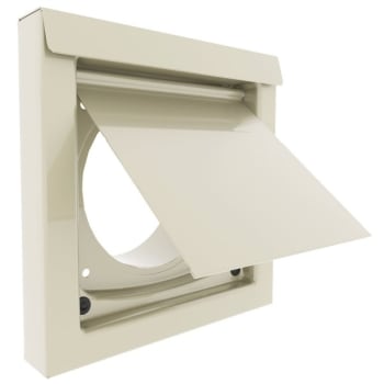 Image for In-O-Vate 4" Flush-Mount Wall Vent, Metal - Tan from HD Supply