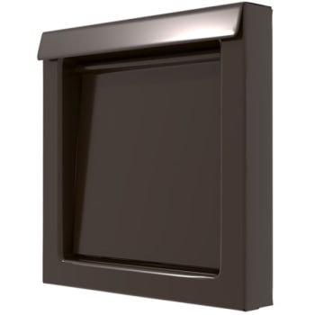 Image for In-O-Vate 4" Flush-Mount Wall Vent, Metal - Brown, No Collar from HD Supply