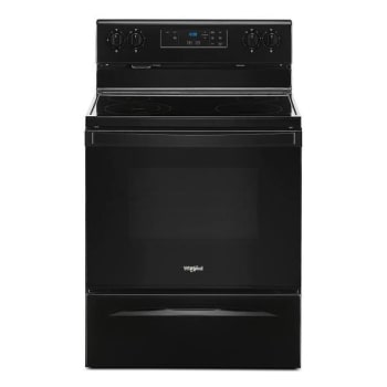 Whirlpool® 30 In. Smooth Electric Range With Manual Clean In Black