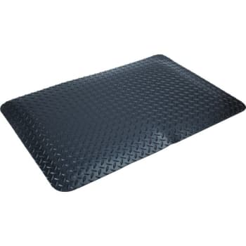 Apache Mills 3 x 5 ft. Diamond Foot™ Anti-Fatigue Mat (Black)