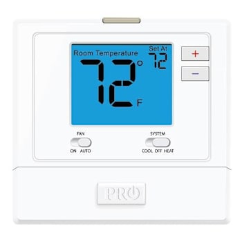 Pro1 Iaq White Low-Voltage Single Stage Non-Programmable Electronic Thermostat