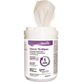 Image for Diversey Oxivir Tb Disinfectant Wipes, 160/canister, 12 Canisters/carton from HD Supply