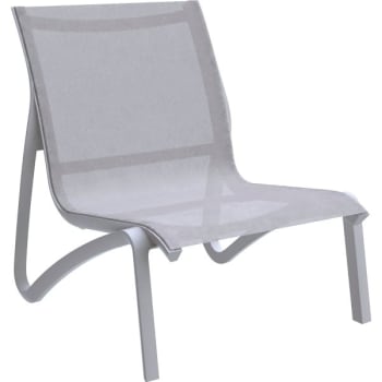 Image for Grosfillex® Sunset Lounge Chair, Platinum Gray Frame, Package of 4 from HD Supply