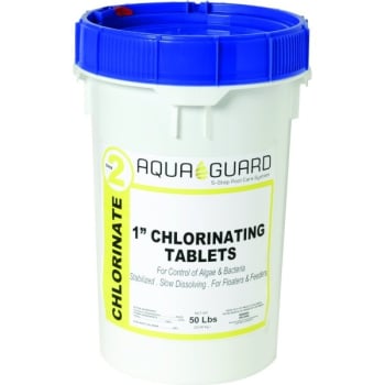AquaGuard®  1 in 50 Lb Trichloro Chlorine Tablets