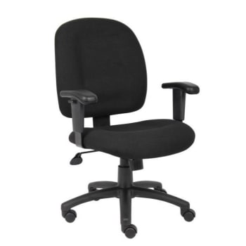 Boss Office Products Black Fabric Task Chair