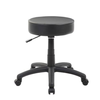 Image for Boss Office Products DOT Vinyl Stool, Black from HD Supply