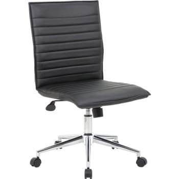 Boss Office Products Vinyl Hospitality Chair Black