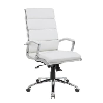 Boss Office Products Executive Chair, White
