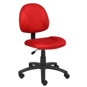 Image for Boss Office Products Microfiber Posture Chair, Red from HD Supply